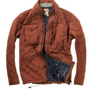Relwen Quilted Insulated Tanker Jacket in Chestnut Brown Sz 2X